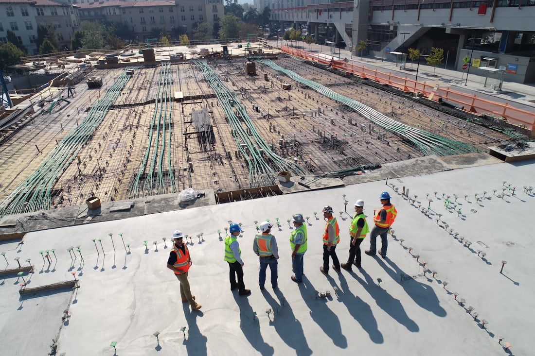 Active construction site supervised by Leivant Construction Solutions